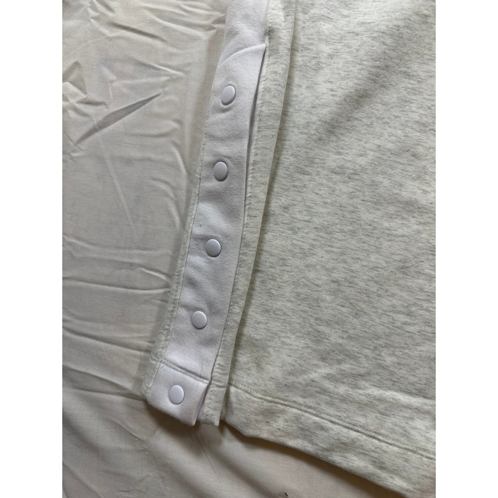 Yogalicious Cloud Plush Sanctuary Pant Heather Grey Wide Leg Snap Button Large - Picture 6 of 9